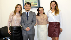 Promotores de Justiça Karina Cione, Valcir Kobori, Maria Alzira de Alvarenga e Cristina Godoy
