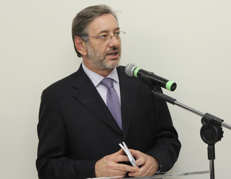 Procurador-Geral de Justiça Márcio Elias Rosa, na inauguração do novo prédio em Borborema